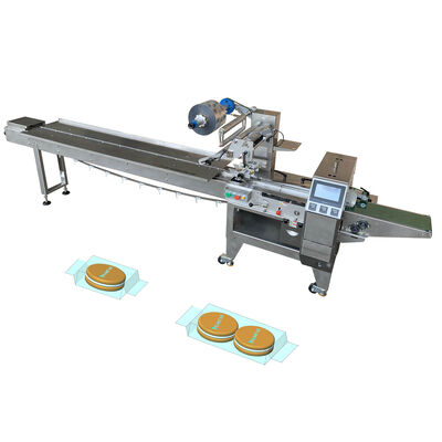 Soda Biscuits Verpackungsmaschine Hochgeschwindigkeits-Flow-Wrapping-Maschine 6,5kw