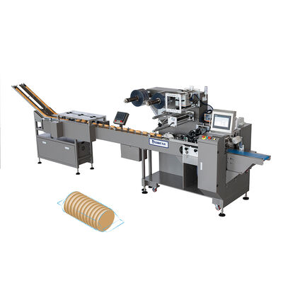 Kekspackmaschine aufrecht mit elektrischer Keksumwicklungsmaschine 8kw