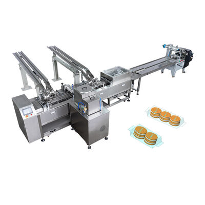 Good price Automatic Chocolate Cream Biscuit Sandwich Machine With Pile Packaging System online