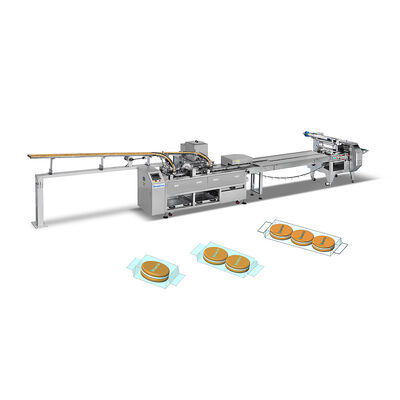 Buon prezzo Macchina per l'assemblaggio di biscotti ad alta efficienza, macchina per imballaggio a cuscino versatile in linea