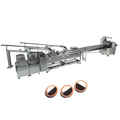 Goede prijs Eénbaan broodje koekjesmachine Twee room koekjes verpakkingsmachine 220V online