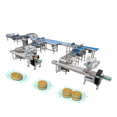 Goede prijs Koekjessoortmachine 6.5kw Automatische voedingsmachine met koekjesflow verpakkingsmachine online