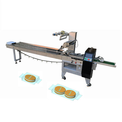 Buen precio Máquina de embalaje de flujo de alta velocidad Máquina de envoltura de galletas suaves y duras en línea