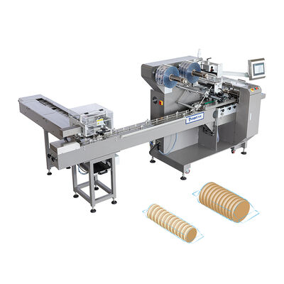 Goede prijs Elektrische Flow Packing Machine Automatische Koekjes Verpakkingsapparatuur 7kW online