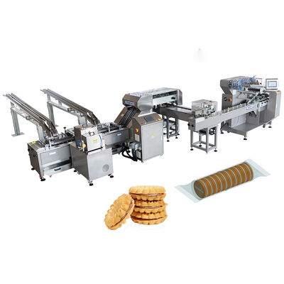 Buon prezzo Macchina per biscotti a quantità variabile a controllo PLC Macchina automatica di riempimento di crema personalizzata in linea